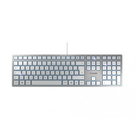 CHERRY KC 6000 SLIM tastiera USB QWERTZ Tedesco Argento (JK-1600DE-1)