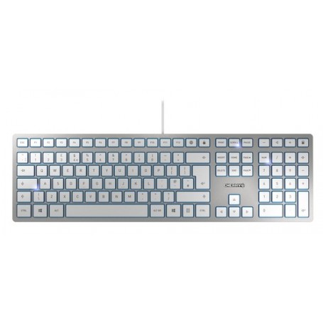 CHERRY KC 6000 Slim tastiera USB QWERTY Inglese UK Argento (JK-1600GB-1)
