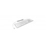 KeySonic KSK-8022MacU tastiera USB QWERTZ Tedesco Argento, Bianco (60454)