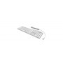 KeySonic KSK-8022MacU tastiera USB QWERTZ Tedesco Argento, Bianco (60454)