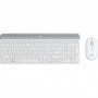 Logitech Slim Wireless Combo MK470 tastiera RF Wireless QWERTZ Tedesco Bianco (920-009189)
