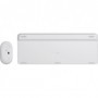 Logitech Slim Wireless Combo MK470 tastiera RF Wireless QWERTZ Tedesco Bianco (920-009189)