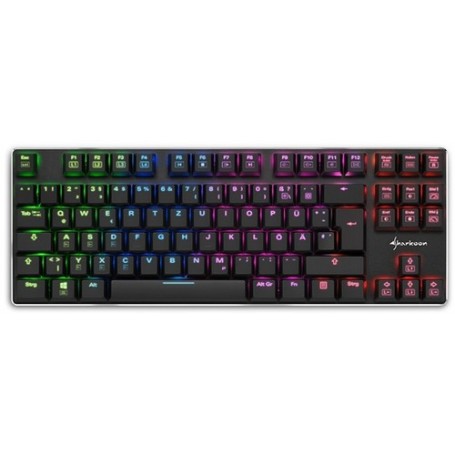Sharkoon PureWriter TKL RGB tastiera USB QWERTY Inglese US Nero (4044951021529)