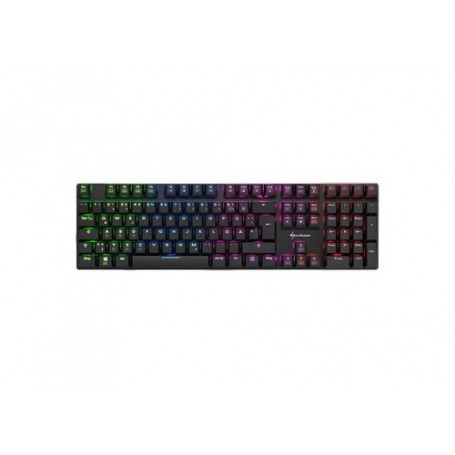 Sharkoon PureWriter RGB tastiera USB Tedesco Nero (4044951021475)