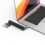 Compulocks Dual Head Coiled Cable Keyed Lock cavo di sicurezza Nero (CL02H)