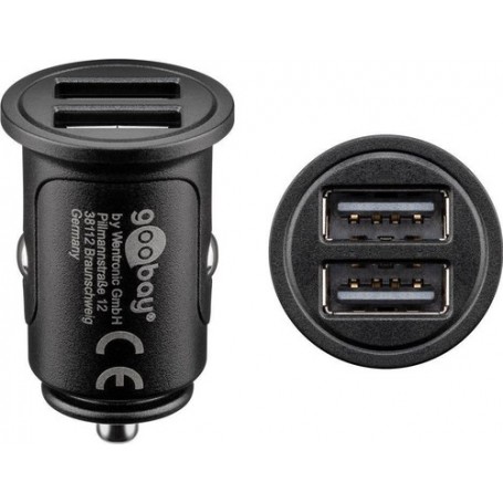 Goobay 71897 Caricabatterie per dispositivi mobili Nero Auto (71897)
