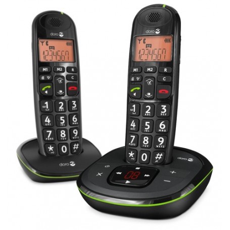 Doro PhoneEasy 105wr duo Identificatore di chiamata Nero (7322460056902)