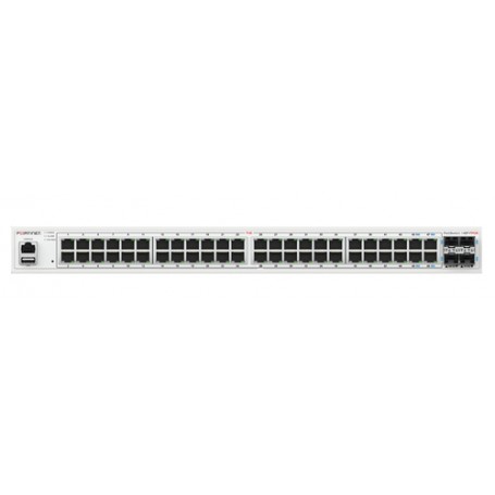 Fortinet FS-148F-FPOE switch di rete L2 Gigabit Ethernet (10/100/1000) Supporto Power over Ethernet (PoE) 1U Bian (FS-148F-FPOE)
