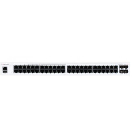 Fortinet FS-148F-POE switch di rete L2 Gigabit Ethernet (10/100/1000) Supporto Power over Ethernet (PoE) 1U Bianco (FS-148F-POE)
