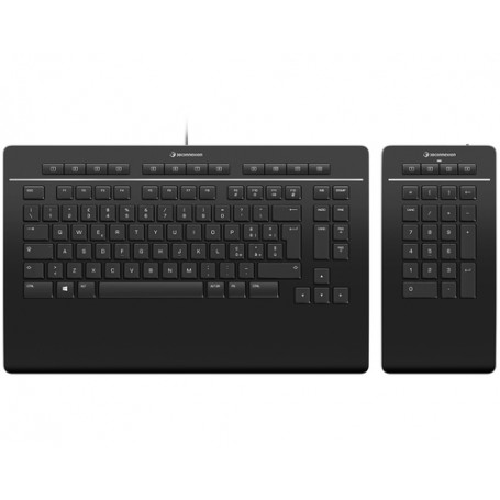 3Dconnexion Keyboard Pro tastiera USB + Bluetooth QWERTY Italiano Nero (3DX-700095)