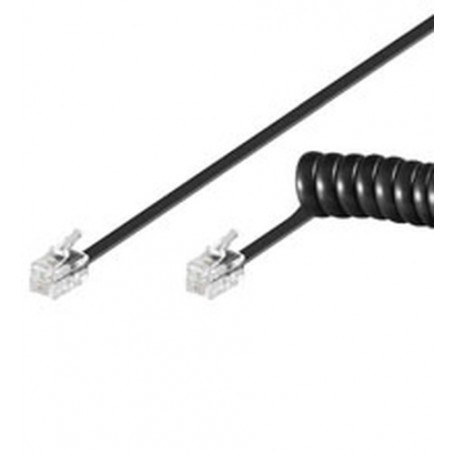 Goobay 4m RJ-10 Cable cavo di rete Nero (68002)