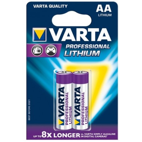 Varta 2x 1.5V 6106 Batteria monouso Stilo AA Litio (06106 301 402)