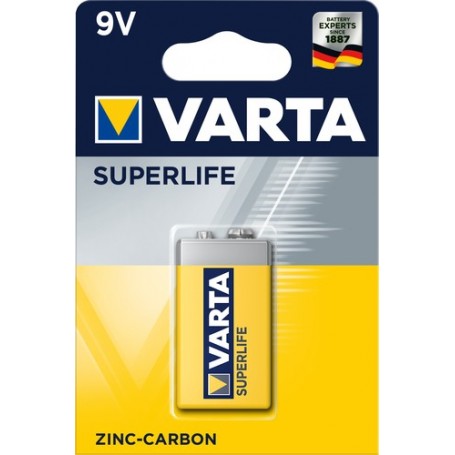 Varta Superlife 9V Batteria monouso Zinco-Carbonio (02022 101 411)