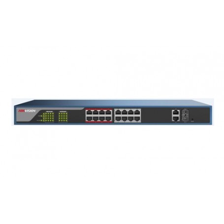 Hikvision Digital Technology DS-3E1318P-E switch di rete Gestito L2 Fast Ethernet (10/100) Supporto Power over Et (DS-3E1318P-E)