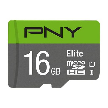 PNY Elite microSDHC 16GB memoria flash UHS-I Classe 10 (P-SDU16GU185GW-GE)
