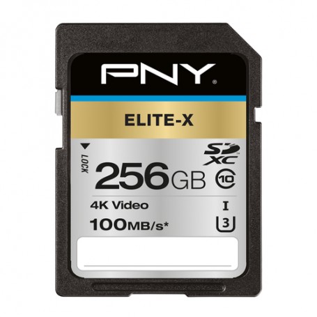 PNY Elite-X memoria flash 256 GB SDXC UHS-I Classe 10 (P-SD256U3100EX-GE)