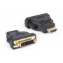 Hamlet XVAHDM-DV adattatore per inversione del genere dei cavi HDMI DVI Nero (XVAHDM-DV)