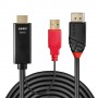Lindy 41426 cavo e adattatore video 2 m HDMI + USB DisplayPort Nero, Rosso (LINDY41426)