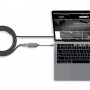 Lindy 43286 cavo e adattatore video 0,12 m USB tipo-C DisplayPort Grigio (LINDY43286)