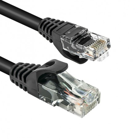 Vultech TAAU020-UTP-BK cavo di rete Nero 2 m Cat6 U/UTP (UTP) (TAAU020-UTP-BK)