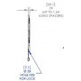 ITB AMCHRLF2 Supporto TV a parete Nero (CH-FIX600)