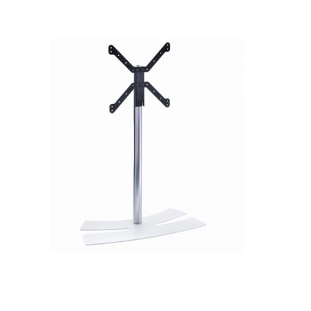ITB ER038143 supporto da tavolo per Tv a schermo piatto 139,7 cm (55") Nero, Acciaio inossidabile, Bianco (ER038143)