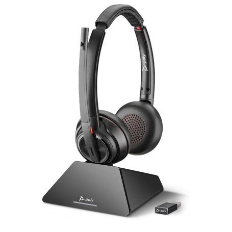 POLY 8220 UC Auricolare Wireless A Padiglione Ufficio Nero (209215-02)