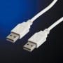ROLINE USB 2.0 Cable cavo USB 0,8 m USB A Bianco (RO11.99.8909)