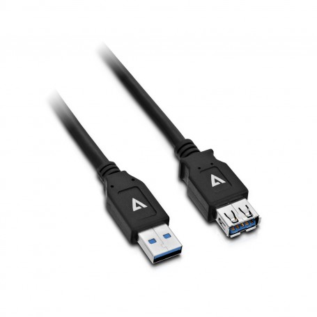 V7 Cavo prolunga USB nero da USB 3.0 A femmina a USB 3.0 A maschio 2m 6.6ft (V7U3.0EXT-2M-BLK-1E)