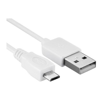 Hamlet Cavo da USB Tipo A maschio a Micro USB Tipo B maschio da 1,5 m bianco (XUMICROU150W)