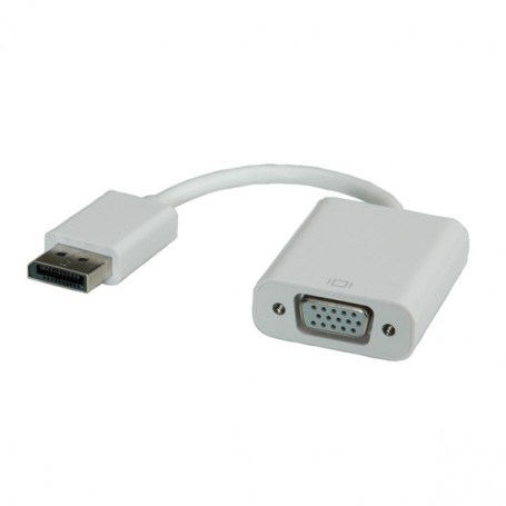 ROLINE DisplayPort-VGA Adapter, M/F VGA (D-Sub) Bianco (RO12.03.3135)