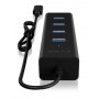 ICY BOX IB-HUB1409-C3 USB 3.2 Gen 1 (3.1 Gen 1) Type-C 5000 Mbit/s Nero (60256)