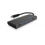 ICY BOX IB-HUB1428-C31 USB 3.2 Gen 1 (3.1 Gen 1) Type-C 10000 Mbit/s Antracite, Nero (60709)