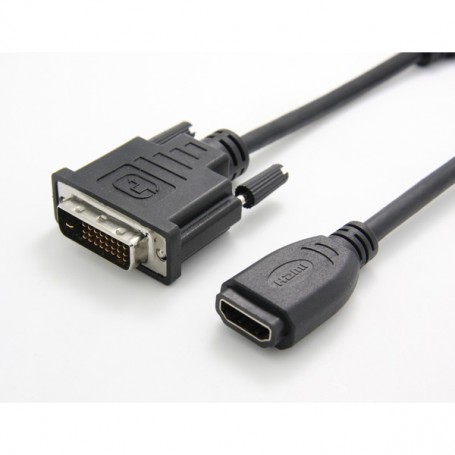 Value Cableadapter, DVI M - HDMI F Nero (RO12.99.3116)