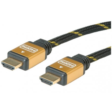 ROLINE 11.04.5510 cavo HDMI 20 m HDMI tipo A (Standard) Nero, Oro (RO11.04.5510)