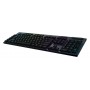 Logitech G G915 LIGHTSPEED- GL Clicky tastiera RF senza fili + Bluetooth QWERTY Inglese UK Nero (920-009109)