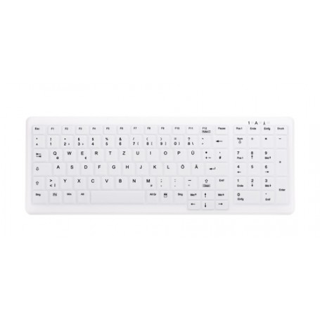 CHERRY AK-C7000 tastiera Wireless a RF + USB QWERTZ Tedesco Bianco (AK-C7000F-FUS-W/GE)
