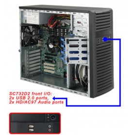 Supermicro SuperChassis 732D2-903B Midi Tower Nero 900 W (CSE-732D2-903B)
