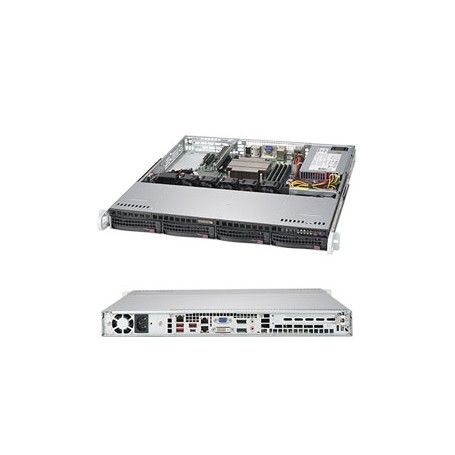 Supermicro SuperServer 5019C-MHN2 Intel C246 LGA 1151 (Presa H4) Rack (1U) Nero (SYS-5019C-MHN2)
