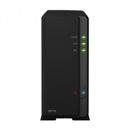 Synology DiskStation DS118 NAS Desktop Collegamento ethernet LAN Nero RTD1296 (DS118-4TB)