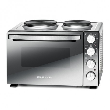 Rommelsbacher KM 3300 cucina Fornetto da appoggio Piastra sigillata Nero, Argento (KM3300)