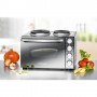 Rommelsbacher KM 3300 cucina Fornetto da appoggio Piastra sigillata Nero, Argento (KM3300)