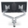ROLINE Dual LCD Monitor Stand Pneumatic, Desk Clamp, Pivot 2 Joints (17.03.1148)