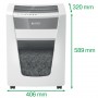 Leitz 80040000 distruggi documenti Taglio a frammenti 23 cm Bianco (80040000)