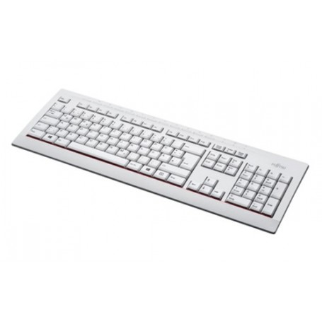Fujitsu KB521 DE tastiera USB QWERTZ Tedesco Grigio (S26381-K521-L120)